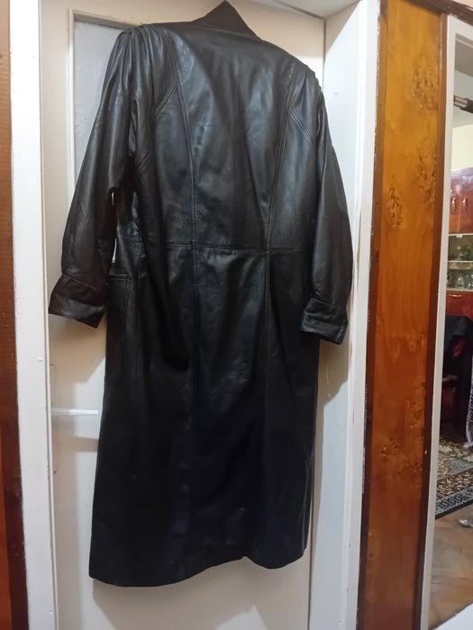 Дамско дълго яке от естествена кожа