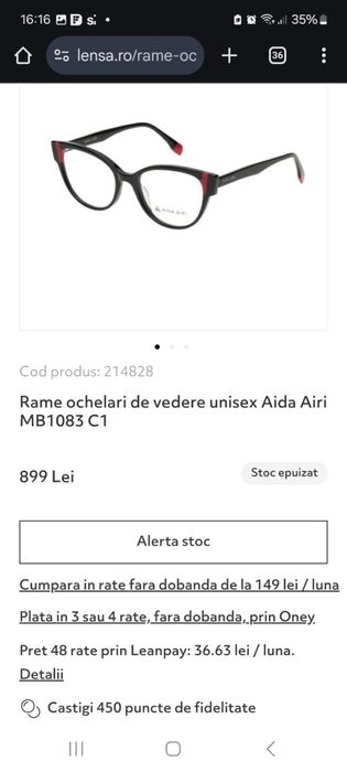 Rame ochelari dama
