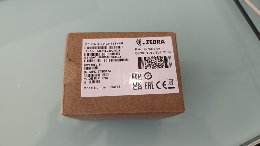 Zebra RS5100 2D пръстов баркод скенер