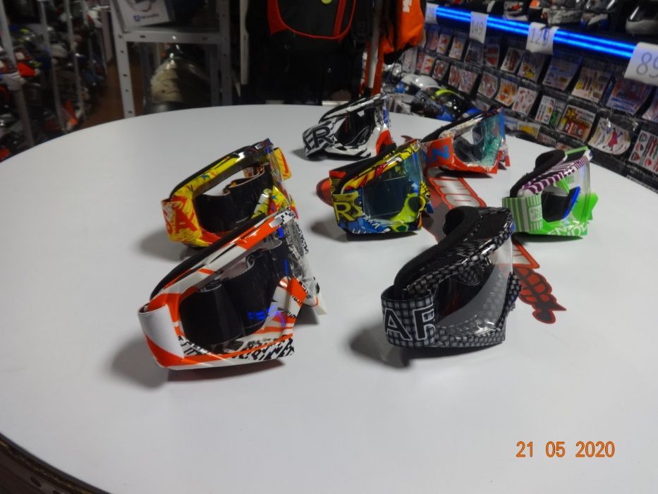 Очила за мотокрос крос ендуро маска прозрачни мото мотор