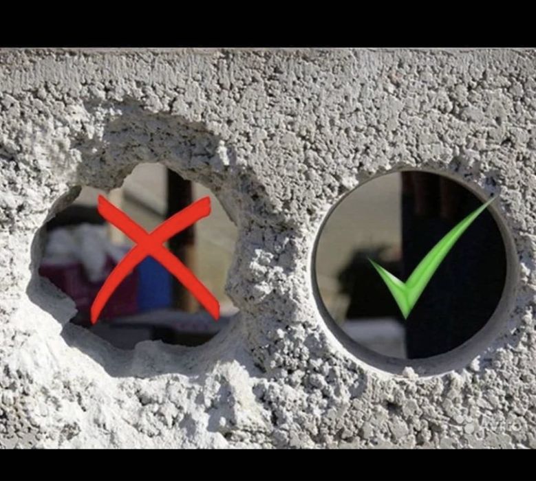 Алмазное сверление быстро и дешево