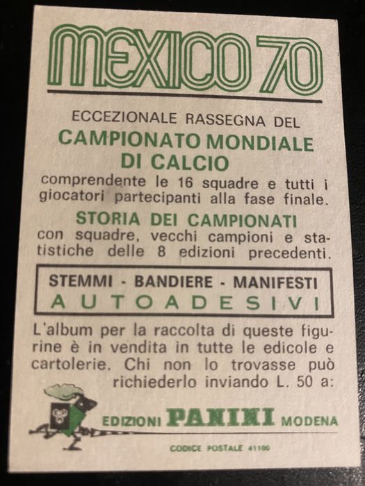 Sticker Mircea Lucescu Mexico’70