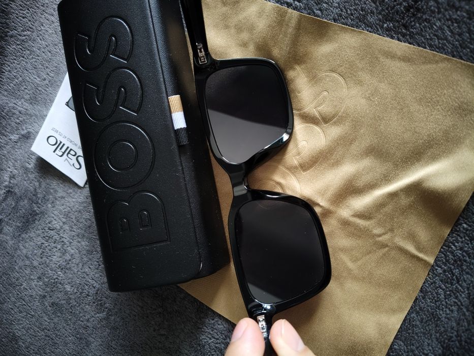 BOSS 1540/F/SK black ochelari de soare bărbătești culoare negru mărimea 54 noi originali