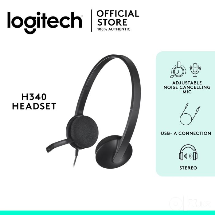 # Наушник Logitech H340 USB для Call центров для компьютера