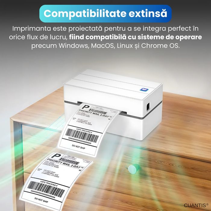 Imprimanta termica pentru etichete diferite dimensiuni,inclusiv A6 pen