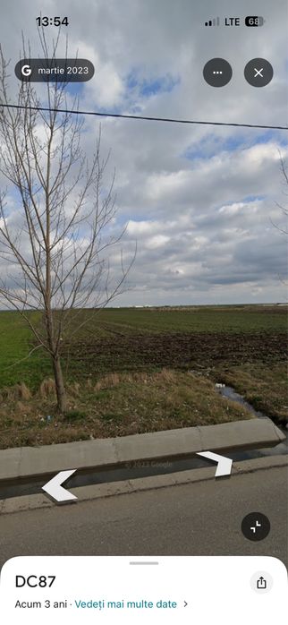 Teren intravilan 5000mp situat la DC87 Pielesti, zona Peugeot