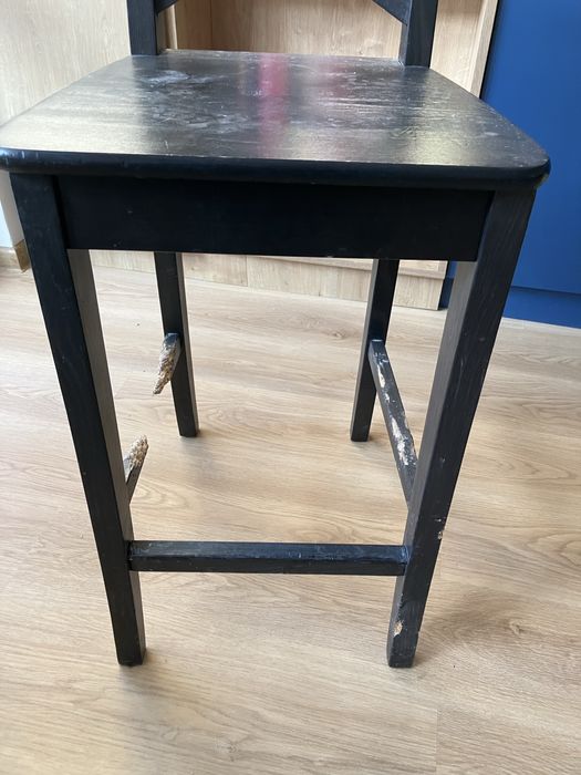 Set 4 scaune IKEA negru din Lemn