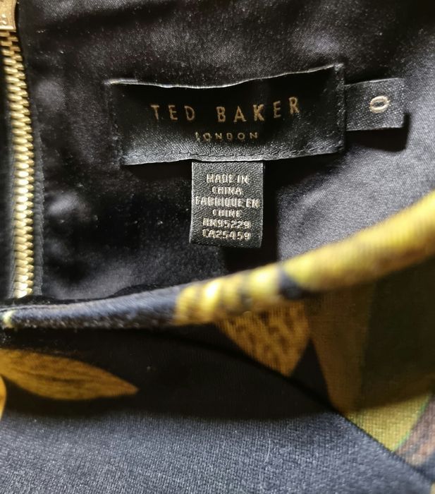 Дамски топ с паднали рамена с десен на лимони - Ted Baker