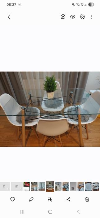 Masa de sticla dreptunghiulara,fixa termorezistentă 120x70