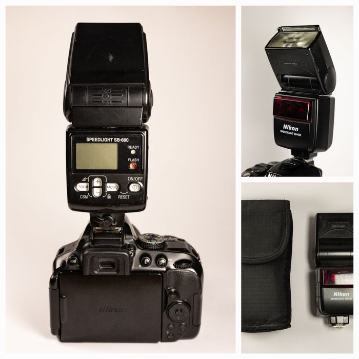 Nikon D5300 + Obiectiv 18-50 mm + Blitz SB600 + Nikor 50mm f 1.8