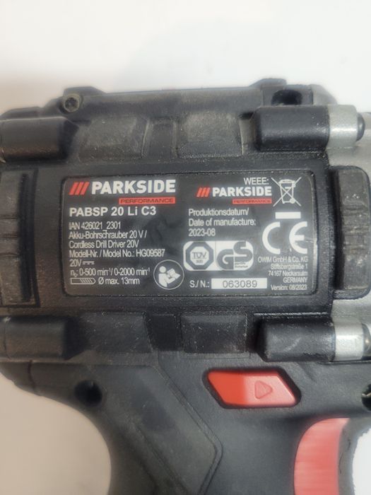 Винтоверт Parkside performance PABSP 20-LI C3(за части)