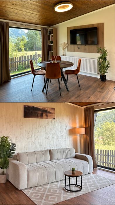 Cabana exclusivista WINGS de inchiriat cu 2 dormitoare 4-6 persoane ciubar/jacuzzi