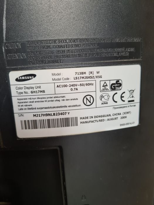 Монитор Самсунг 713BM