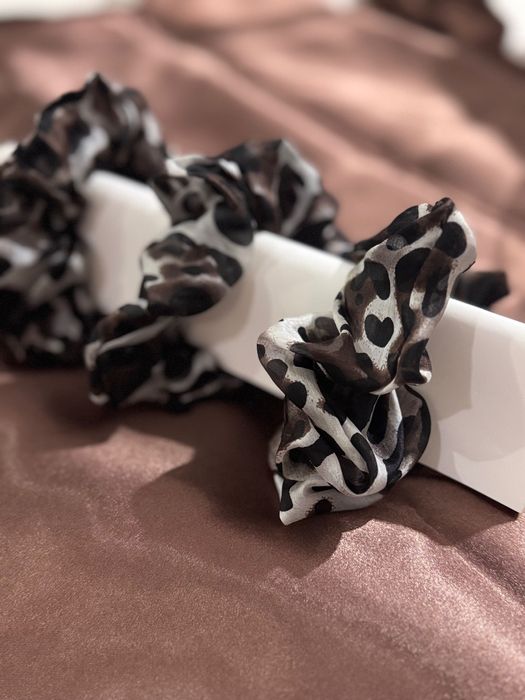 Ръчна изработка Скрънч за коса от естествена коприна