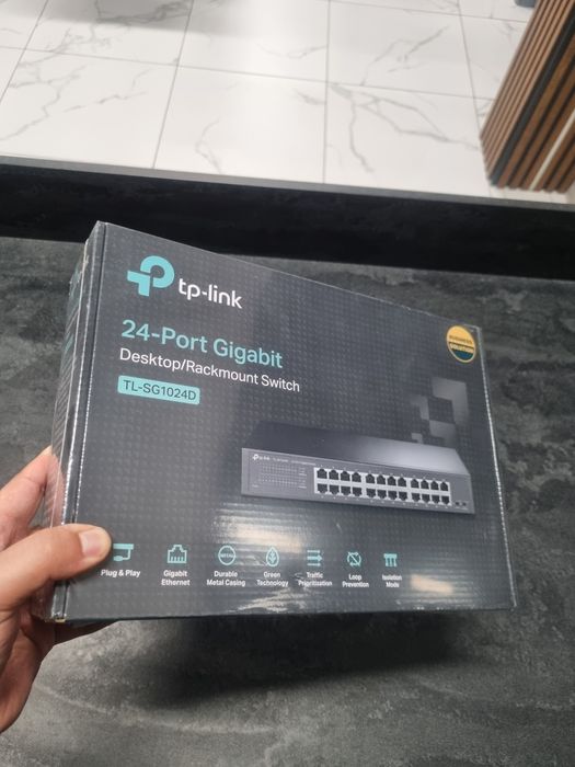 24 swich t-plink gigabit sotiladi