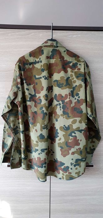 Cămașă militară mozaic de culori din bumbac - mărimea 42/II