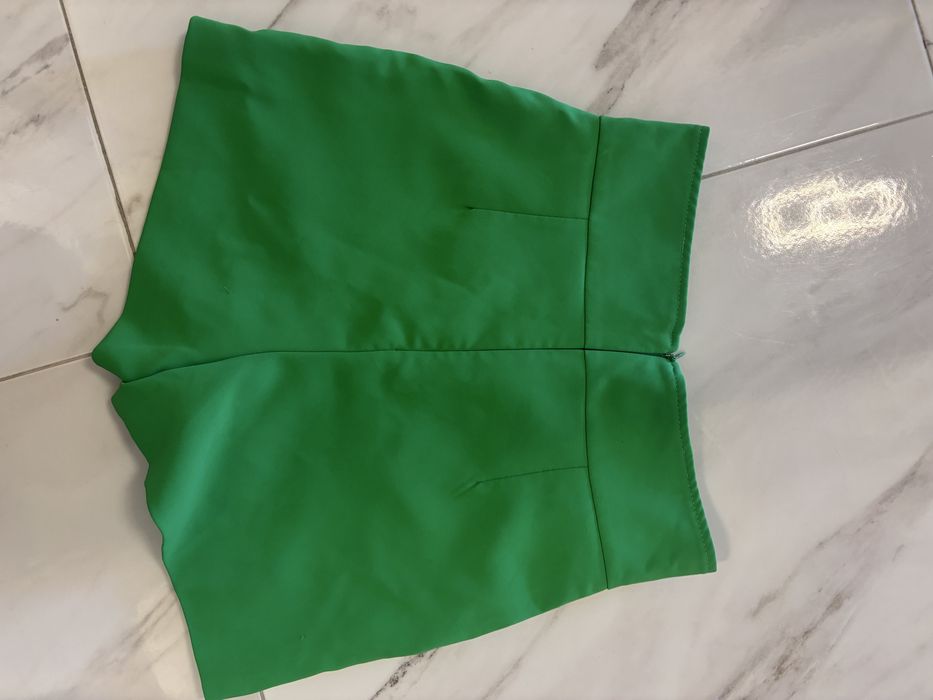 Къси гащи с висока талия и камъни ХС