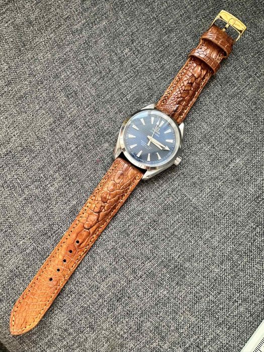 Omega Aqua Terra автоматичен мъжки часовник кожена кайшка