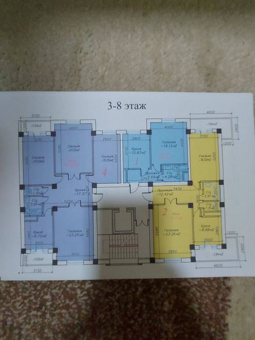 ЖК Gulobod . 2-х комнаиная квартира в ЖК Гулобод. Ор.Жар.