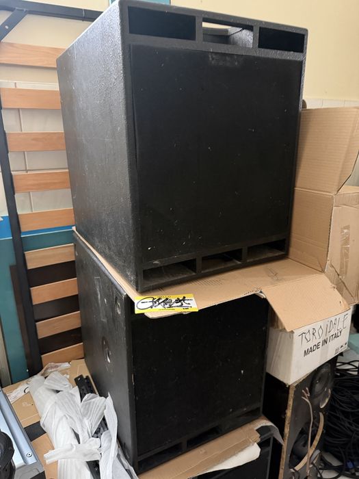 Subwoofere 15” plywood mesteacan 100 litri B&C15NBX100, 4 ohm sau RCFLF15N401, 8 ohm
