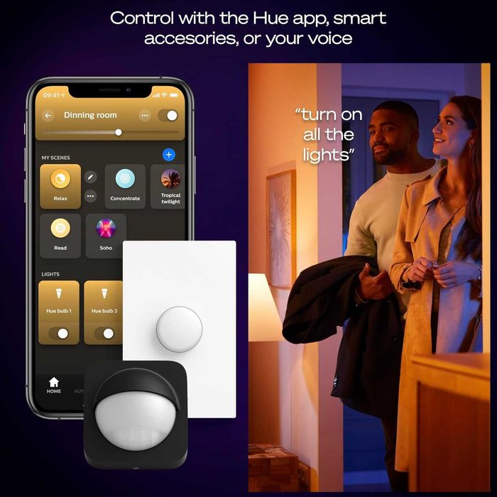 Philips Hue Devote LED плафон 30 см 16.6W 2000 lm бял