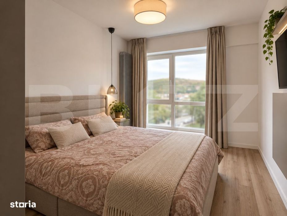 Apartament 3 camere, 89 mp, decomandat, parcare subterana – Borhanci