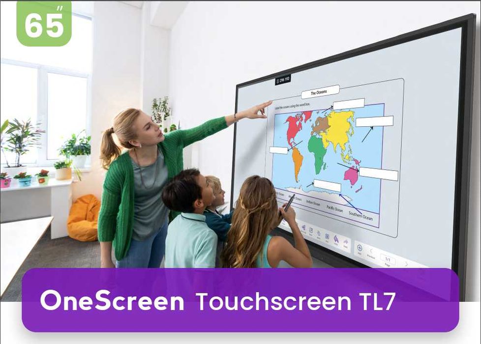 Интерактивная панель OneScreen 65″ | 4K | Android | Гарантия 3 года