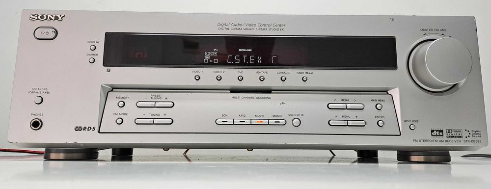 Sony STR-DE595 – Receiver 5.1 Silver – DTS Dolby Digital – Optic 500W
