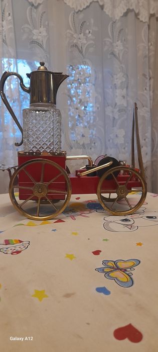 Decantor lichior mașină de pompieri cutie muzicală