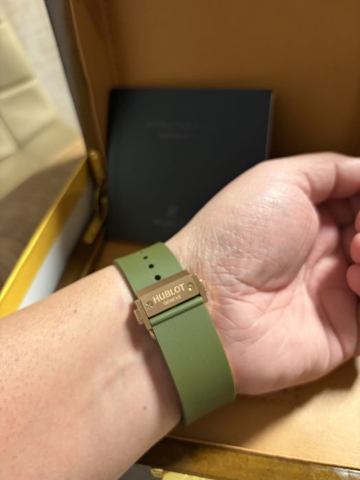 Ceas Hublot Classic Fusion Rose Gold Green 45 mm