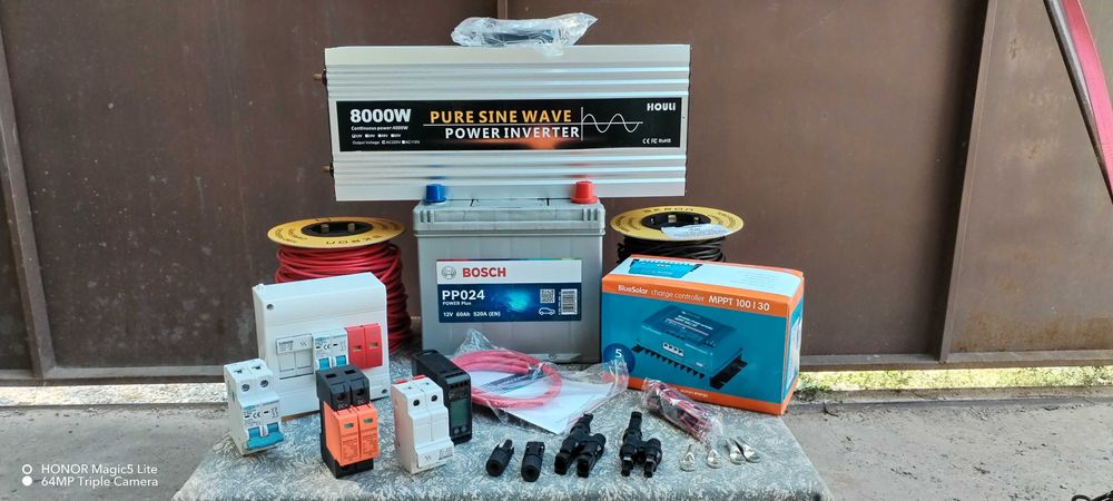 Инвертор 8000 W пълна синусоида+акумулатор и мн. други ТОП предложения