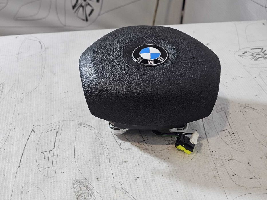 Airbag volan șofer BMW Seria 1 F20 F21 / Seria 3 F30 F31 2011-2019 2013 1.6i 125kW Cod OEM: 6791332-08, 32306791332, 6791332 (5E3)