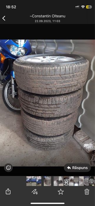 Vand jante  cu cauciucuri aproape noi  235/60/16