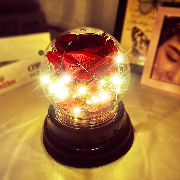 Нова роза LED светлини кутия Подарък за жена приятелка гадже Годишнина