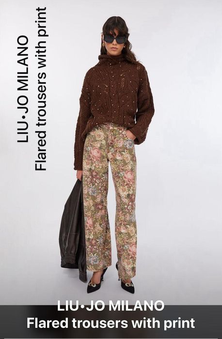 Цветни дамски дънки Liu Jo с финни камъни