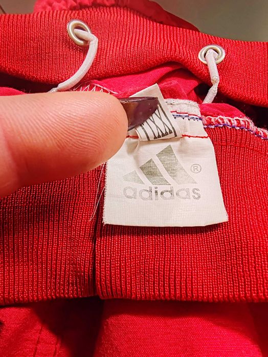 Pantaloni trening roșii Better Scarlet- wide leg/loose fit - Adidas - Mărimea 40