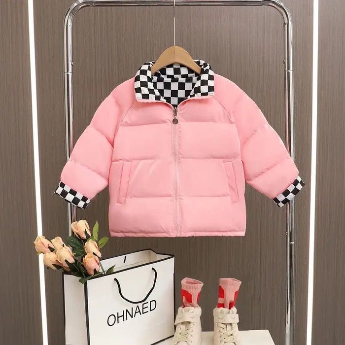 Двухстронняя демисезонная куртка для девочек