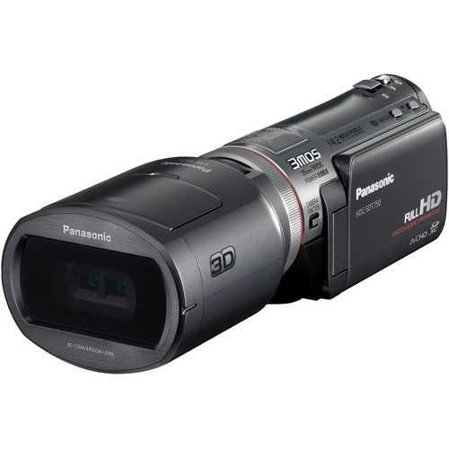 Panasonic HDC-SDT750 Full HD 3MOS SD XC Camcorder 14.2 MP 3D capable,Touch Screen,VW-CLT1 3D Conversion Lens (With Lens Caps and Pouch),