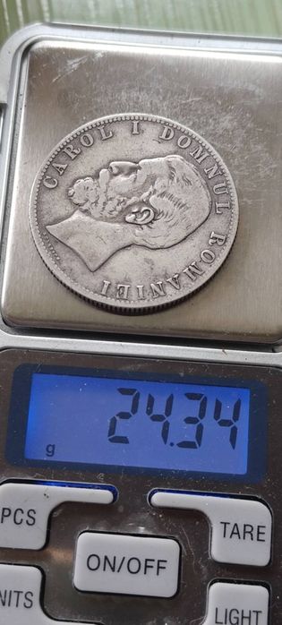 Moneda 5 lei 1880