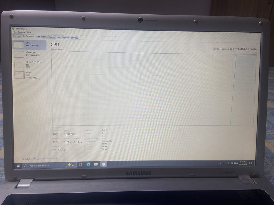 laptop samsung intretinut office sau uz personal
