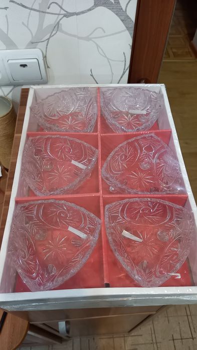 Набор салатниц. Хрусталь