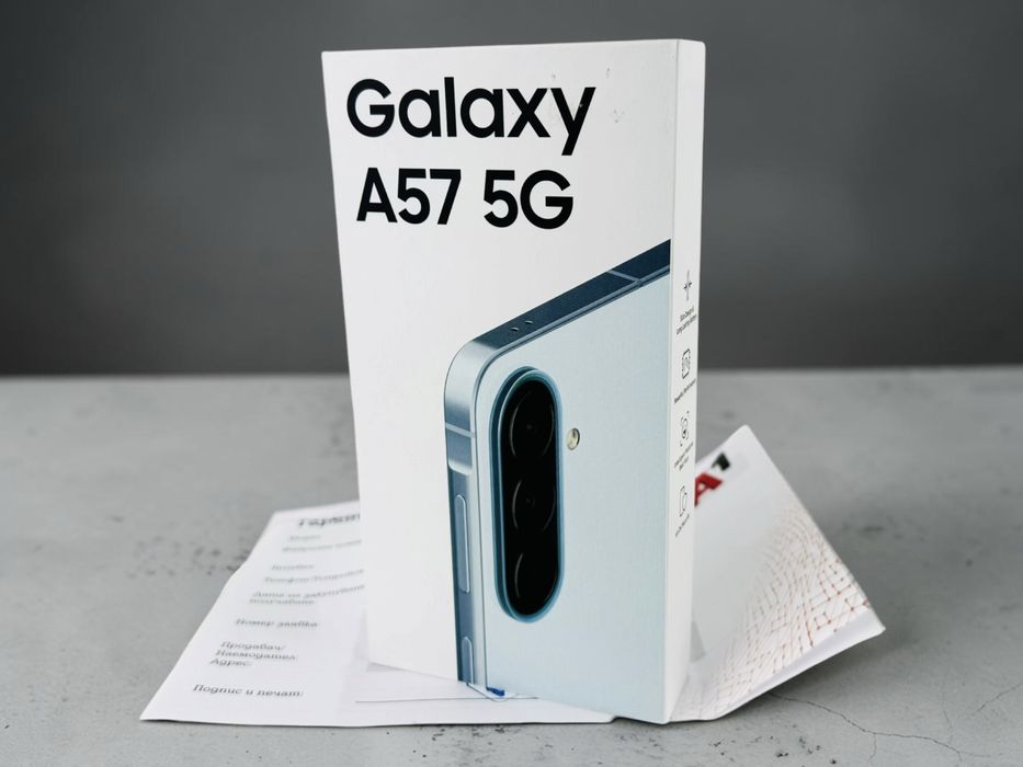 НОВ! Samsung Galaxy A57 5G 128GB 8RAM Icyblue 2г. Гаранция!