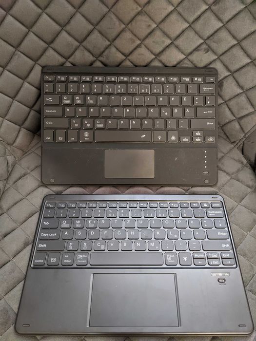 Tastatura bluetooth cu touchpad iluminata incarcare USB C
