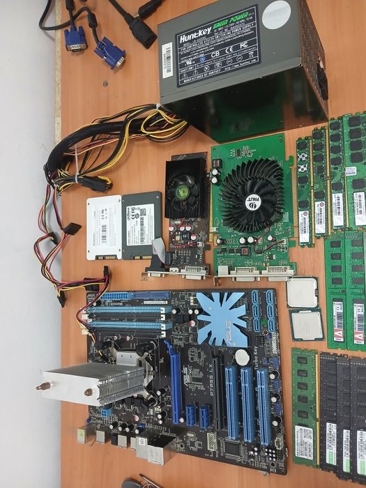 Комплектующие для ПК (SSD, ОЗУ 8GB х3, БП, материнка + 15, видеокарты)