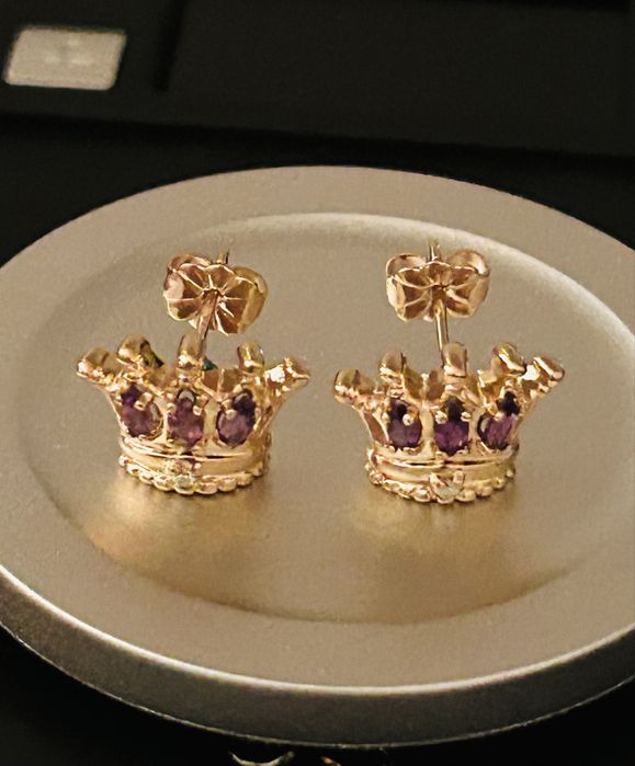 Piese de colecție: Cercei din aur 14K, Franklin Mint