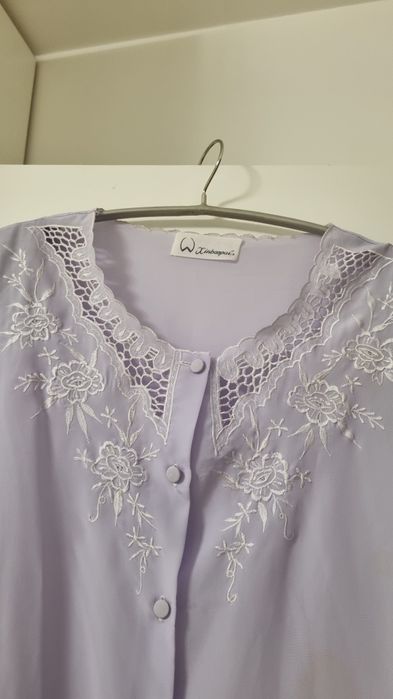 Bluza lila brodata 44