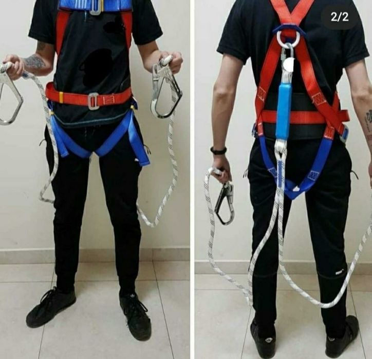 Монтажные пояса с двойным и одинарным стропом и без