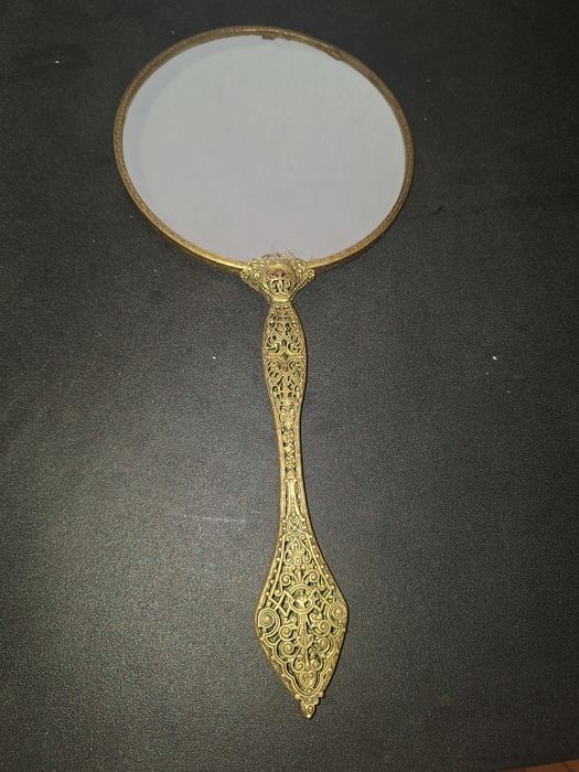 Френско старо бронзово огледало