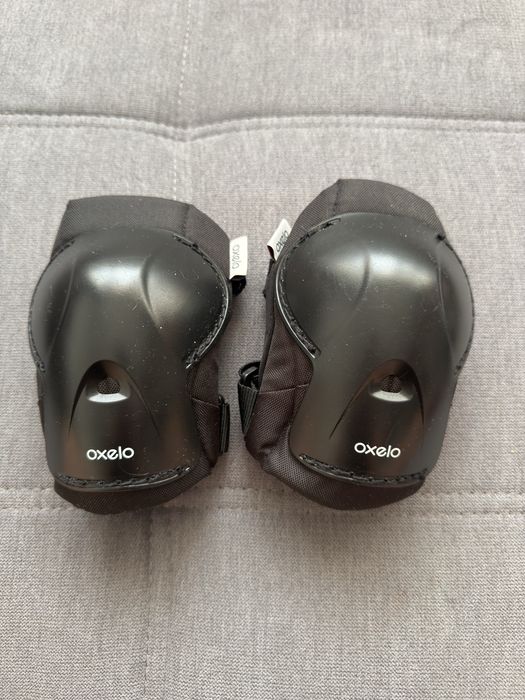 Set 3 perechi protecţii Play Negru Copii Oxelo S