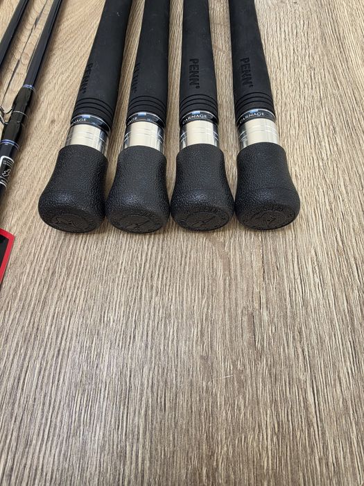 Set 4 lansete barca/Delta/somn  Penn Carnage 20lb